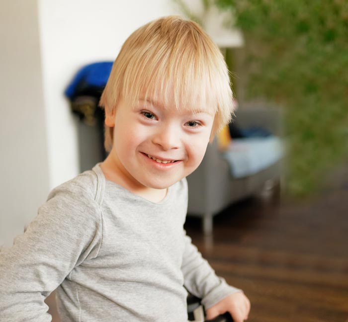 Child with down syndrome smiling - Special Needs dentistry in Kenosha, WI