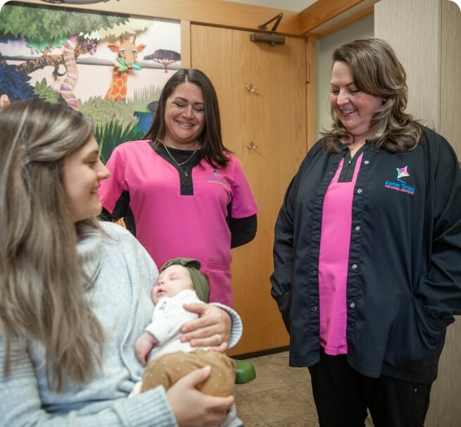 dr with an infant patient